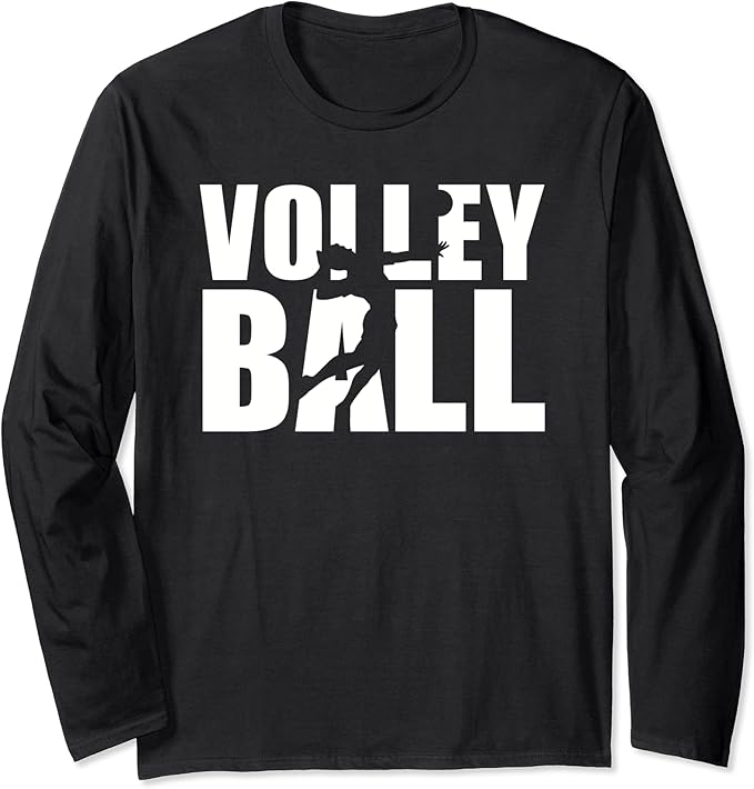 Volleyball player Long Sleeve TShirt Clothing, Shoes & Jewelry